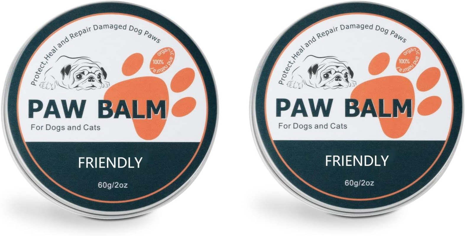 Purevie Natural Paw Balm for Dogs - 2Pcs, 100% Organic Paw Pad Balm for Pets, Repairs & Restores Dry, Cracked & Damaged Paws, 2 Oz Canine Paw Moisturizer for Cracked Paws image number 6