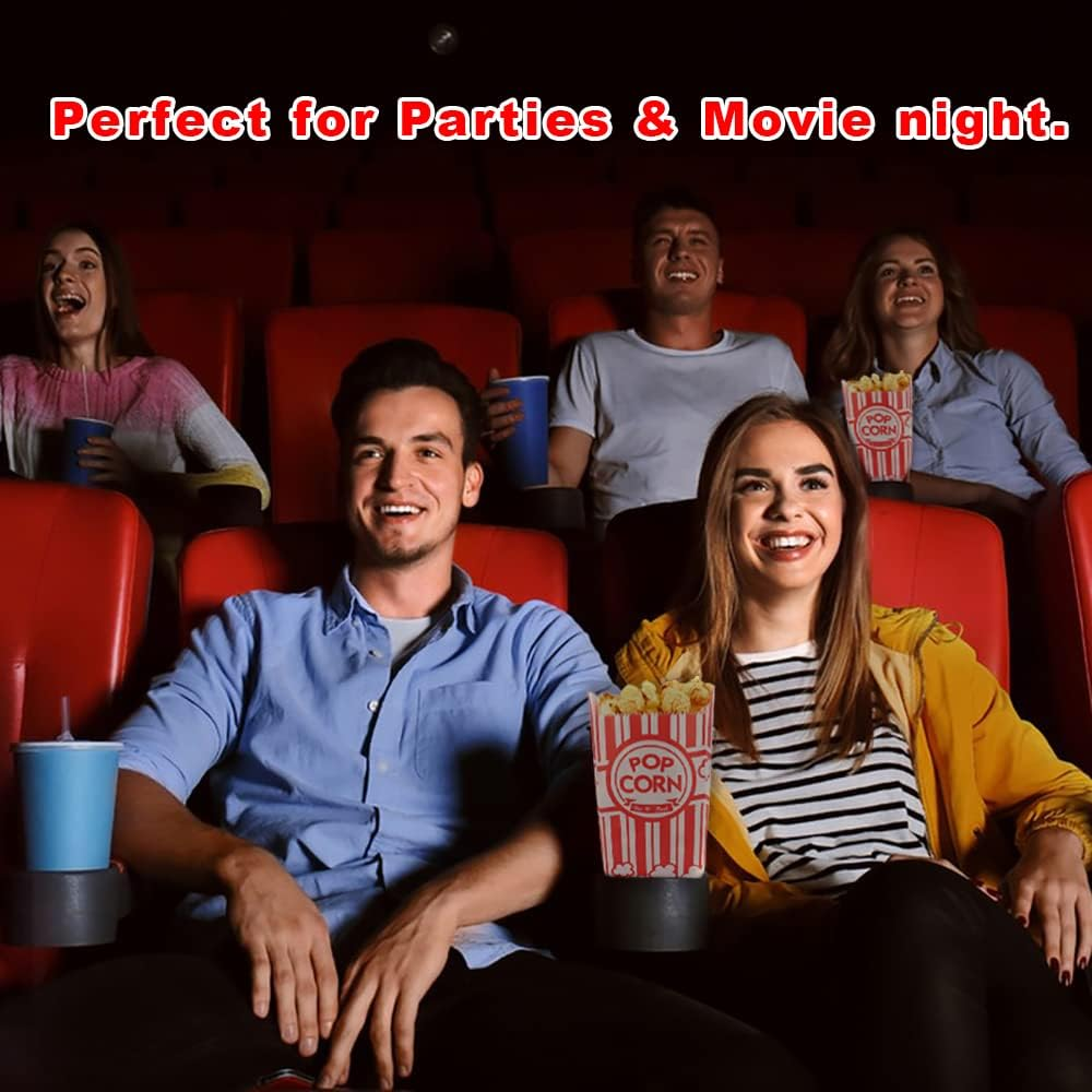 Zahaat 100 Pcs 1 OZ Popcorn Bags Red and White Bulk Popcorn Bags for Individual Servings Small Paper Bag for Movie, Theater, Carnival Party, Decorations image number 6