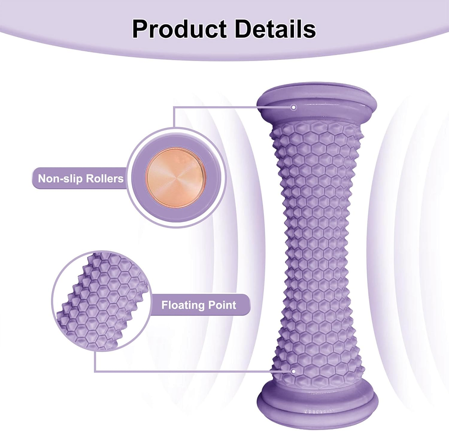 Foot Massage Roller for Plantar Fasciitis, Foot Massager for Pain Relief, Heel Spurs, Arch Pain, Portable Massage Therapy Tool to Improve Circulation for Home, Office, Travel image number 5