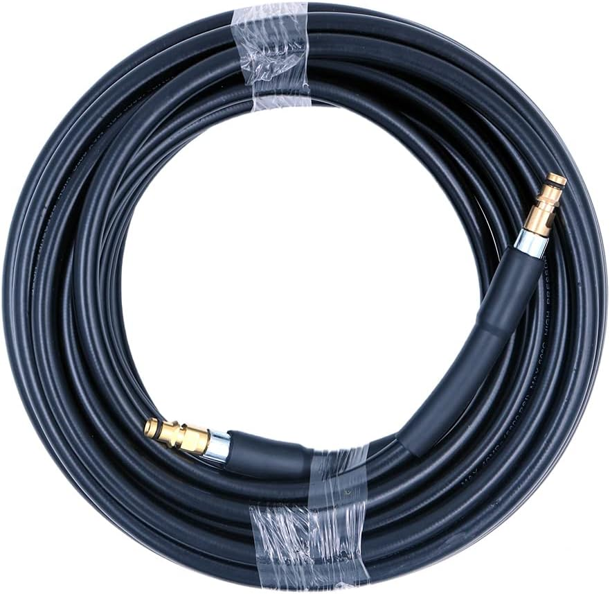 NUZAMAS 15M High Pressure Replacement Hose,5800Psi Hose Extension Pressure Washer Hose Drain Cleaning Kit K2 K3 K4 K5 K6 K7 Click Type Plug Quick Connector image number 2