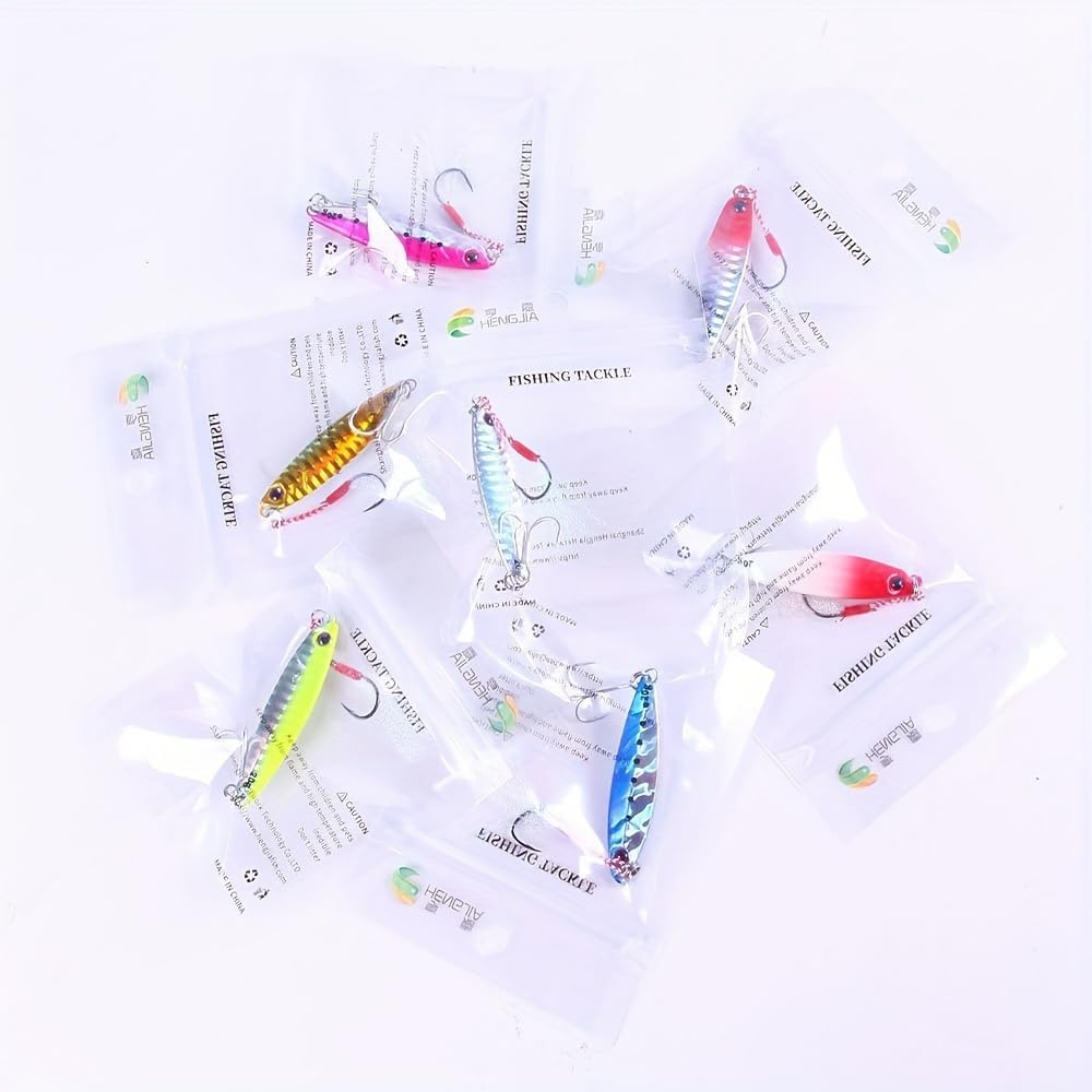 Metal Fishing Lures Set, 7 Pieces, 4.7-7.5 Cm, 10-40G, Multi-Coloured image number 2