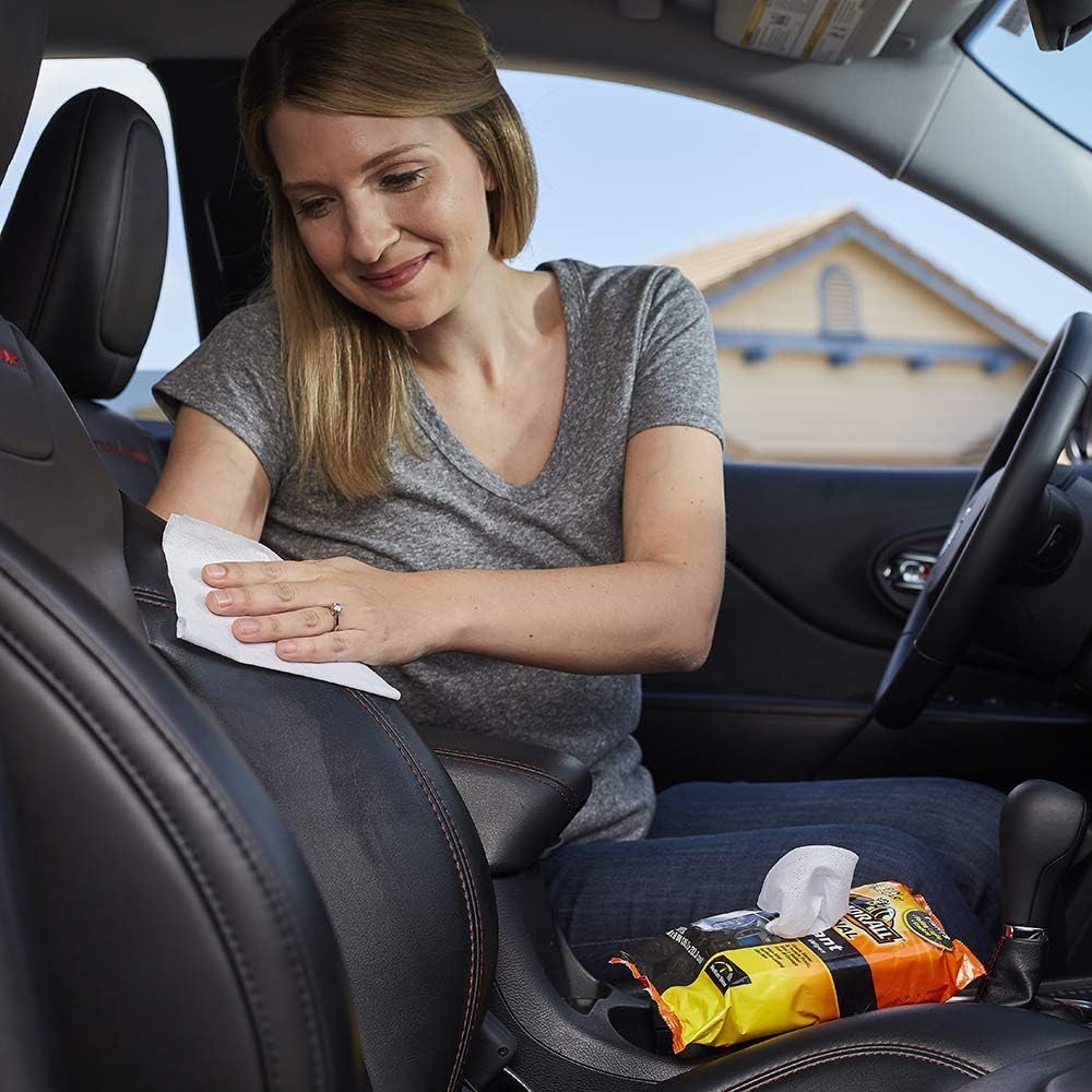 Armor All Car Protectant Wipes By, Interior Car Wipes with UV Protection against Cracking and Fading, 60 Count image number 4