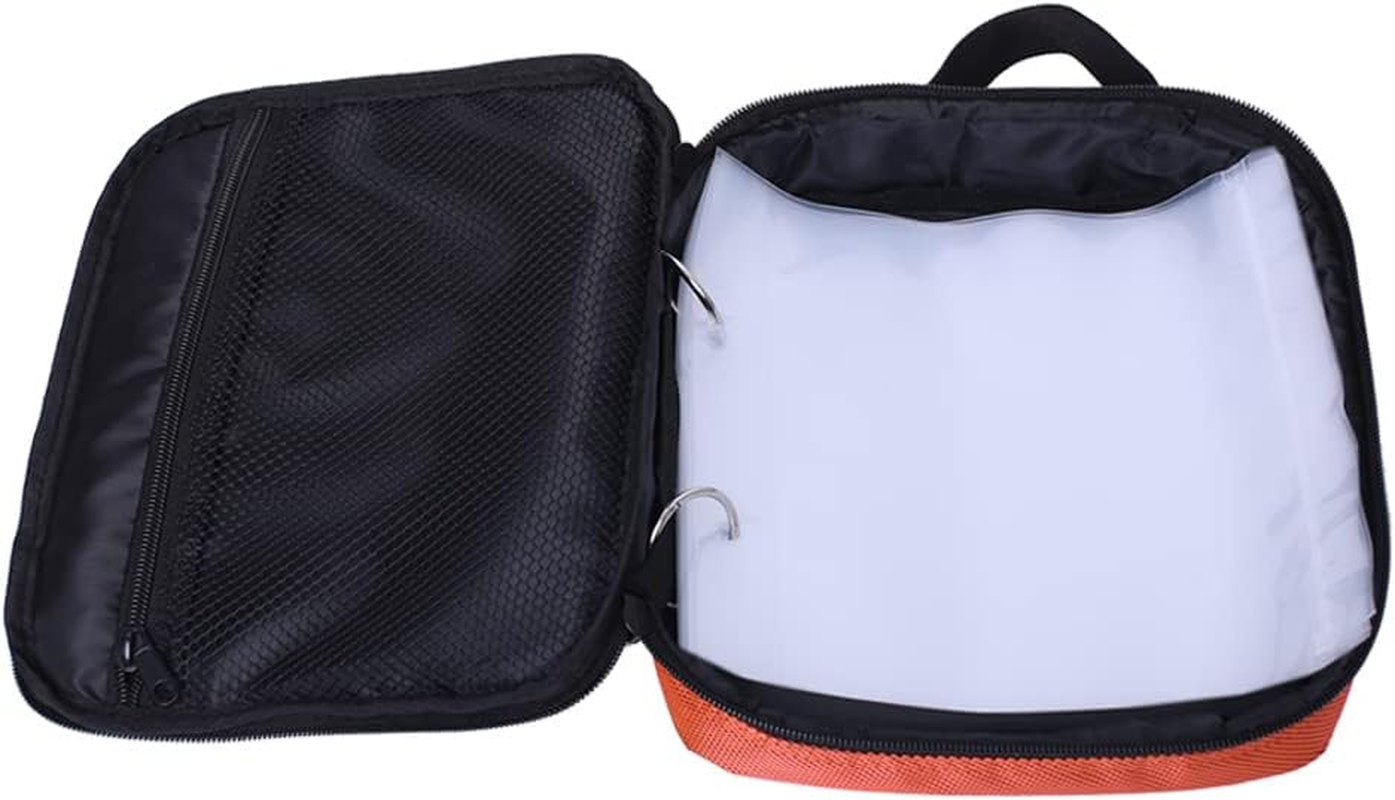 Raprance Fishing Lure Bag Baits Tackle Binder Organizer Storage Plastic Bag（Orange） image number 6