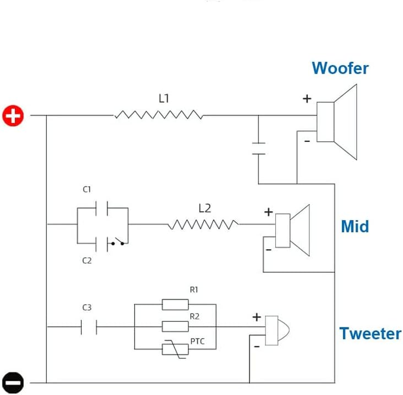 HOOCI 2PCS 3Way 250W Audio Hifi Filter Circuit Board 850Hz/4000Hz Stereo Speaker Crossover Filters 3 Unit Frequency Dividers image number 5