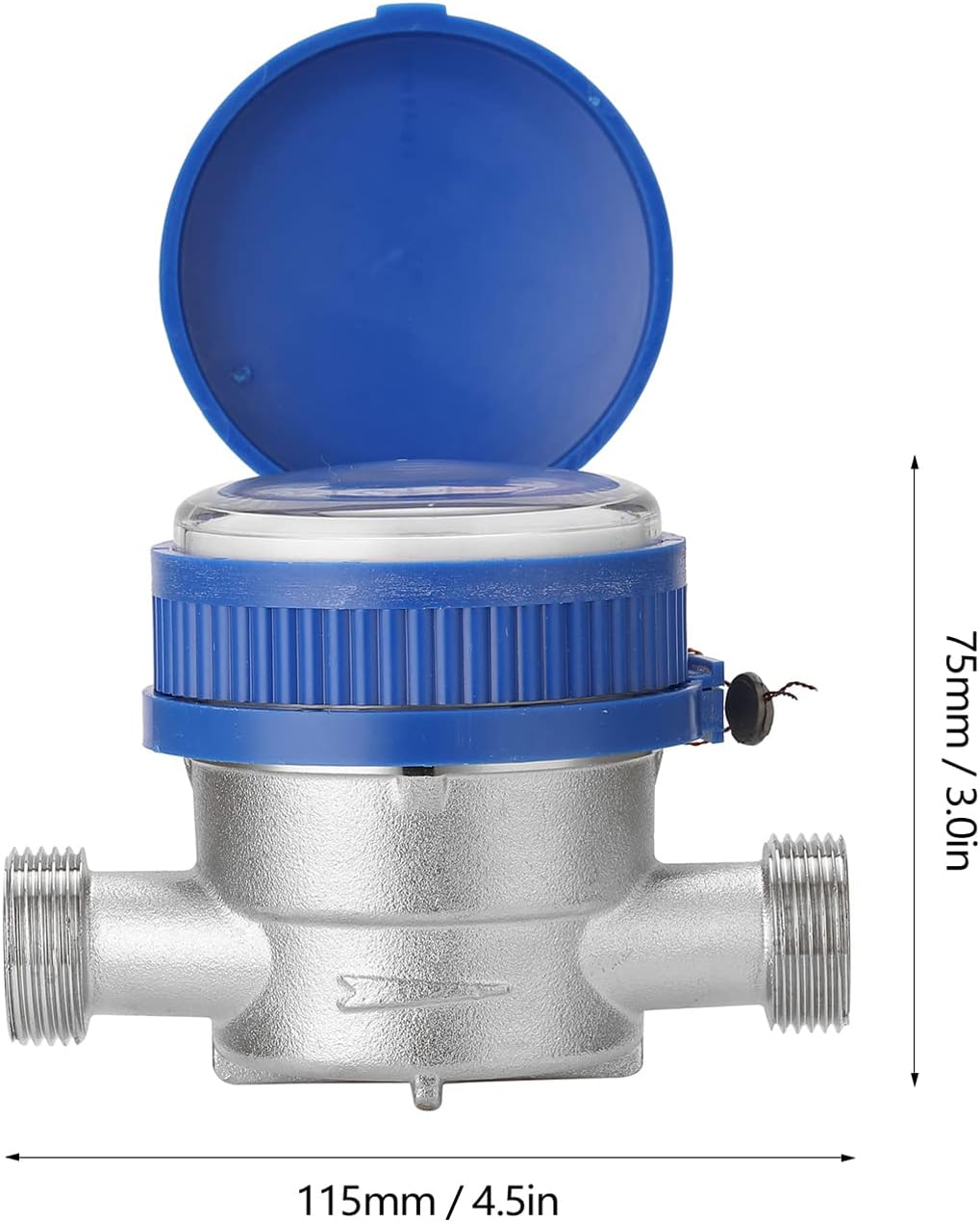 Mingzhe 15Mm 1/2 Inch Intelligent Water Meter Household Mechanical Rotor Type Cold Water Meter Pointer Digital Display Combination Water Meters