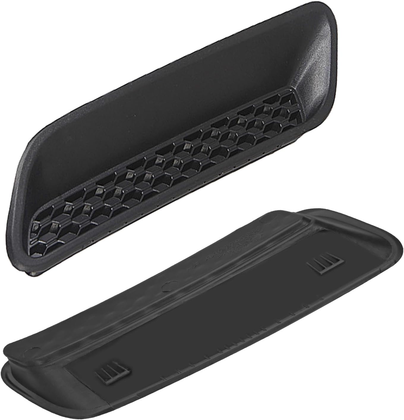 UOIENRT 2Pcs Engine Hood Air Vent Outlet Cover Trim, Left and Right Hood Vent Covers Replacement for Dodge Ram 1500 2500 3500 2010-2019, Replaces 68324991AA 68324990AA (Black) image number 6