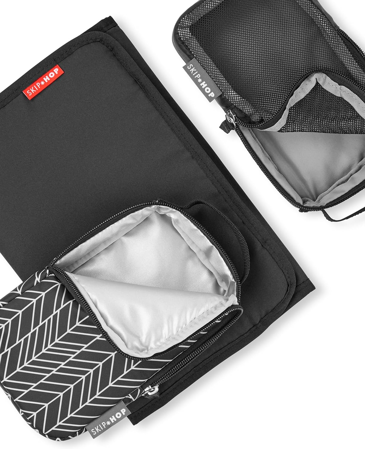 Skip Hop Forma Nappy Bag Backpack - Multi-Function Baby Travel Bag with Changing Mat, Stroller Straps & Organiser Cubes - Lightweight Diaper Bag for Mum & Dad - Black image number 6