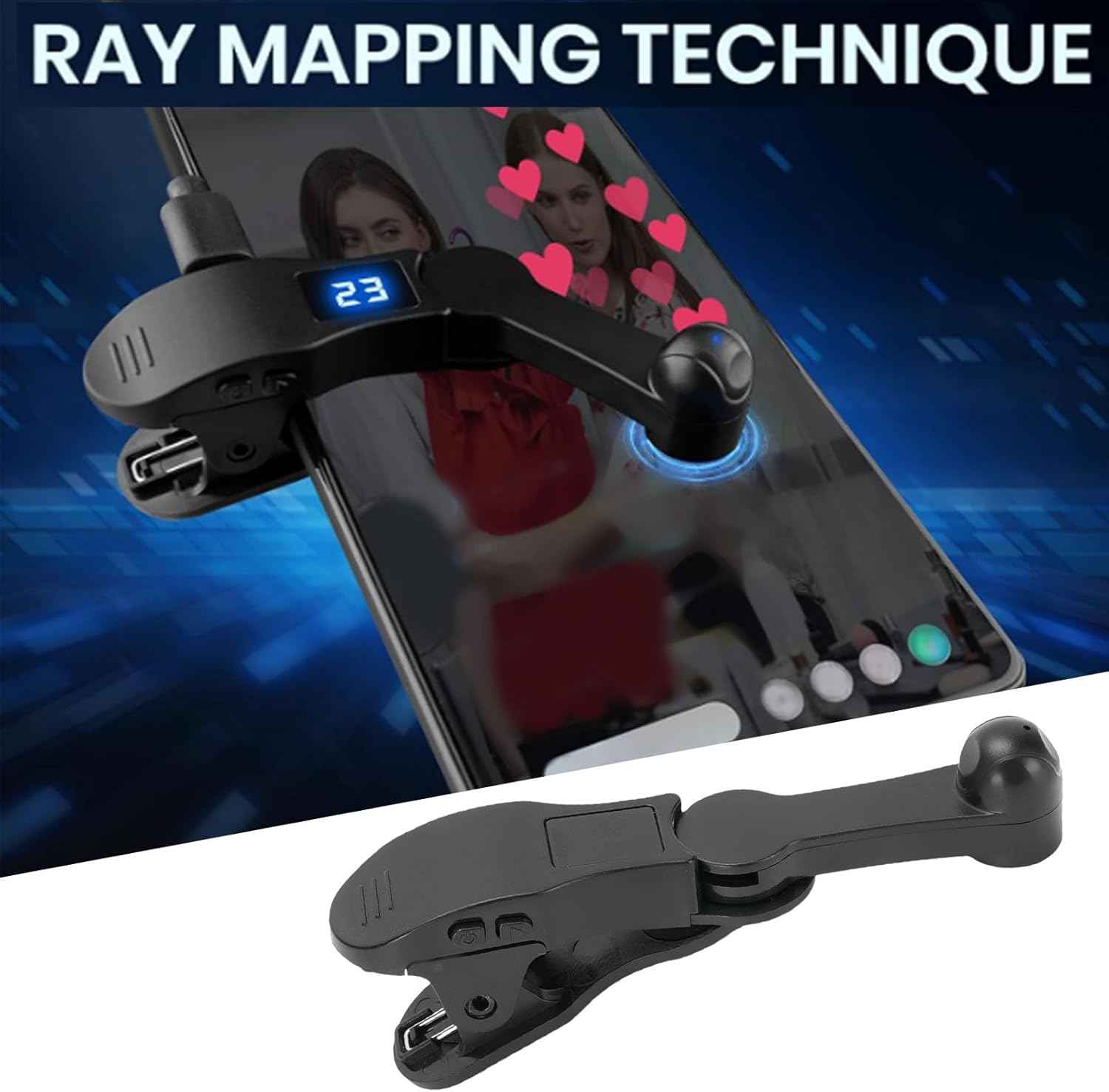 Auto Clicker for Smart Phone, Adjustable Speed Phone Screen Tapper, 99 Clicks/S Fast Click Simulation Finger Continuous Clicker for Live Broadcasts Likes image number 3