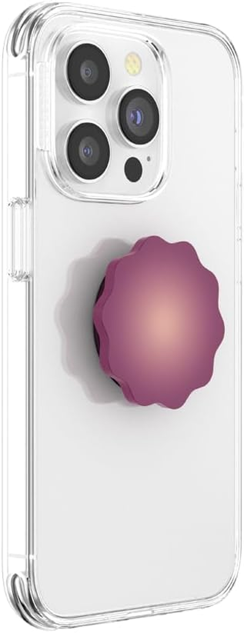 Popsockets: Popgrip - Expanding Stand and Grip with a Swappable Top for Smartphones and Tablets - Red Wine Flower
