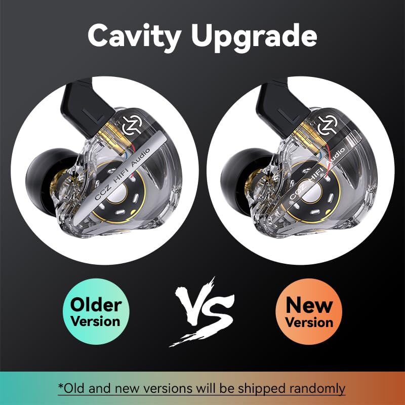 Yinyoo DC01 PRO Wired In-Ear Monitor Headphones, Deep Bass, Powerful Magnetic Composite Membrane, Purple-Blue, 22&Omega;, 110Db, 20-20Khz image number 3