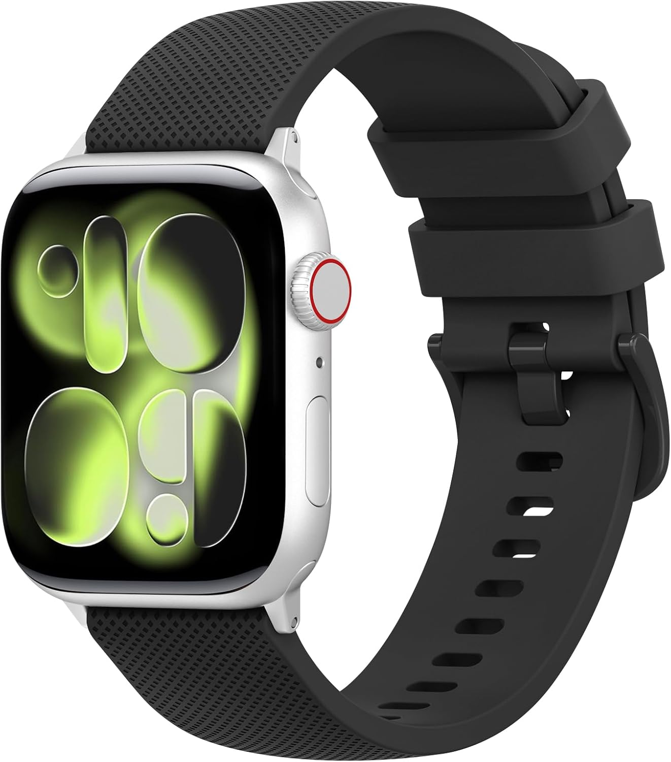 Leonids Silicone Bands for Apple Watch Band 44Mm 46Mm 45Mm 42Mm 49Mm for Women Men, Soft Adjustable Wristband Strap for Iwatch Ultra Series 10 9 8 7 6 5 4 3 2 1 SE