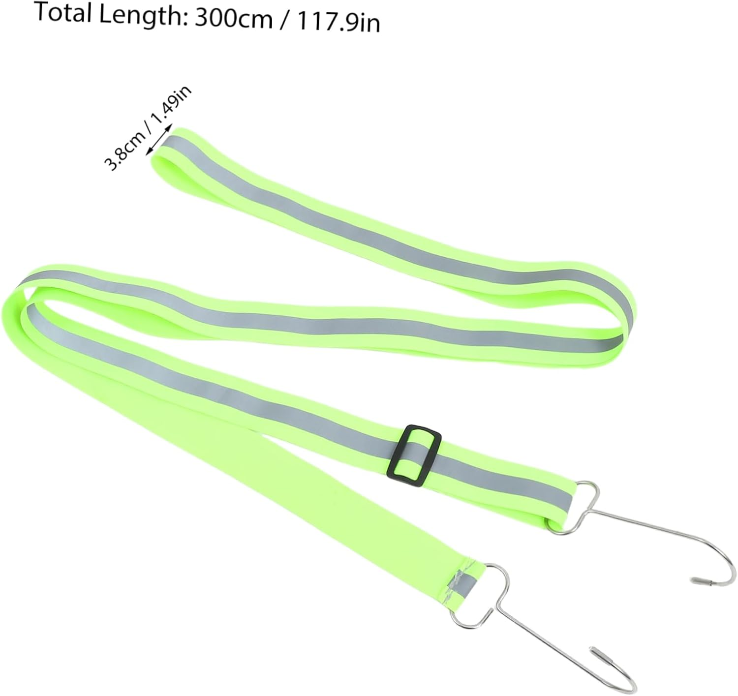 GLEAVI Reinforced Reflective Car Cover Straps Adjustable Tape for Easy Installation Protective Cover High Visibility Reflective Stripes Fluorescent image number 1