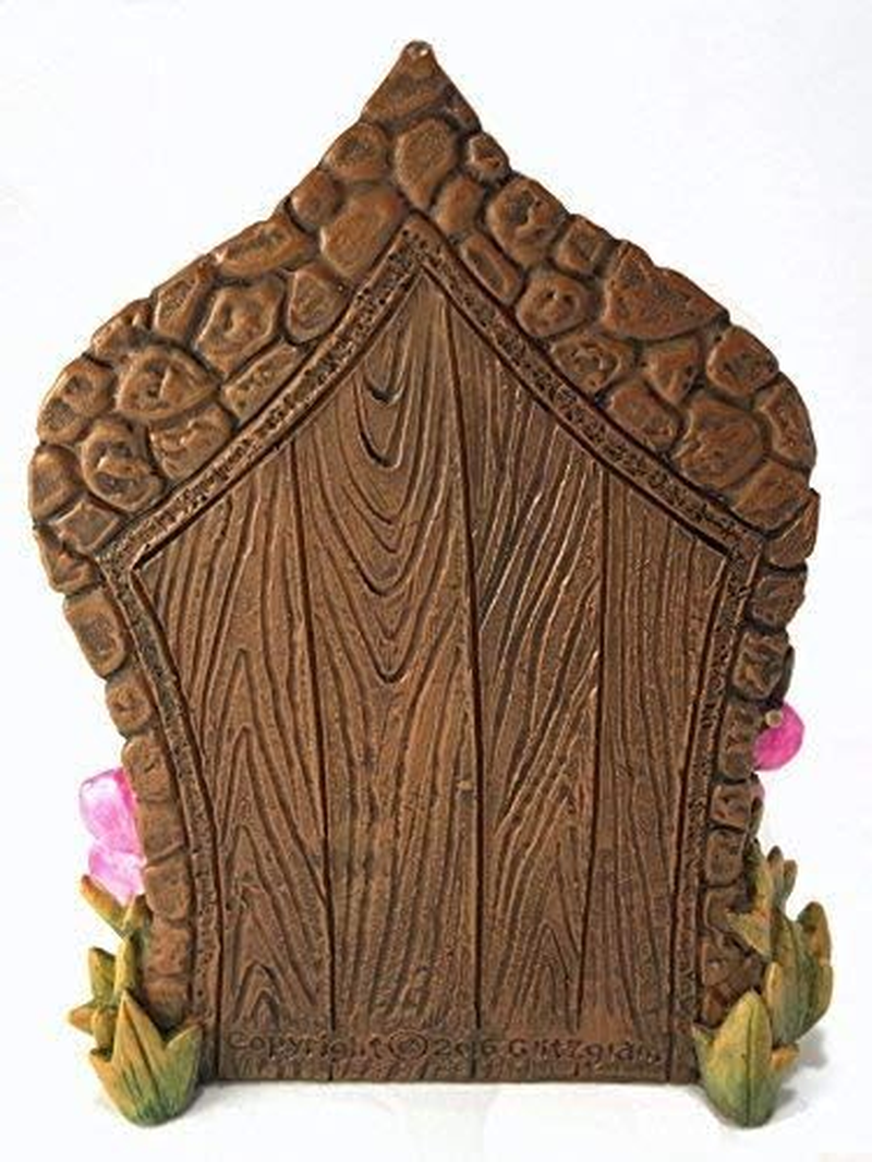 Glitzglam Miniature Butterfly Fairy Door for the Enchanted Garden Fairies and Gnomes. a Fairy and Lawn Gnome Garden Accessory