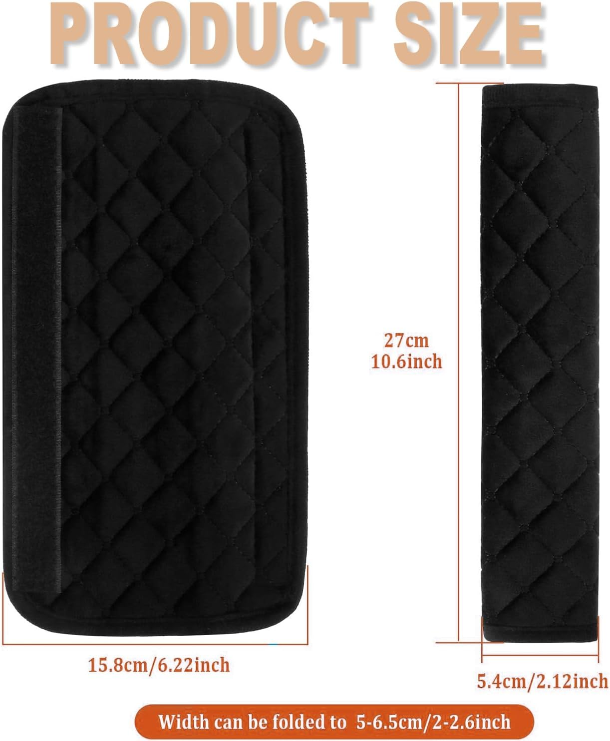 4Pcs Seat Belt Cover Pad Seatbelt Car Strap Covers Seat Universal Cover Soft Shoulder Pad for Helping Protect Your Shoulder from the Rubbing to Release Stress to Neck and Shoulder for Kids & Adults image number 1