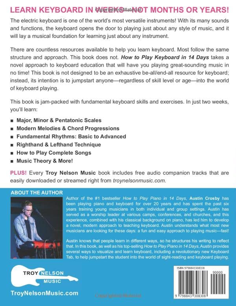 How to Play Keyboard in 14 Days: Daily Keyboard Lessons for Beginners