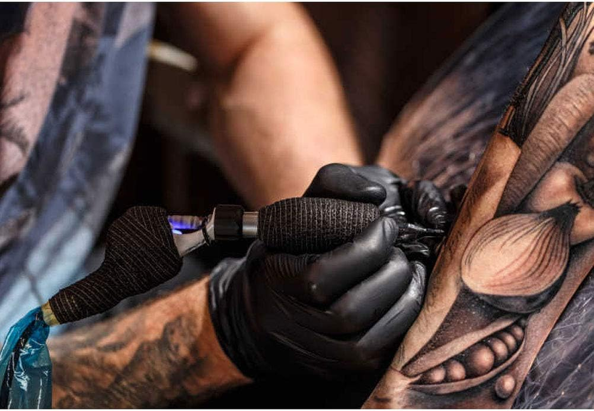 Videopup Tattoo Grip Cover Wrap,6Pcs Disposable Cohesive Tattoo Grip Cover Elastic Bandage Handle Grip Tube for Tattoo Machine Tattoo Grip Accessories(Black) image number 6