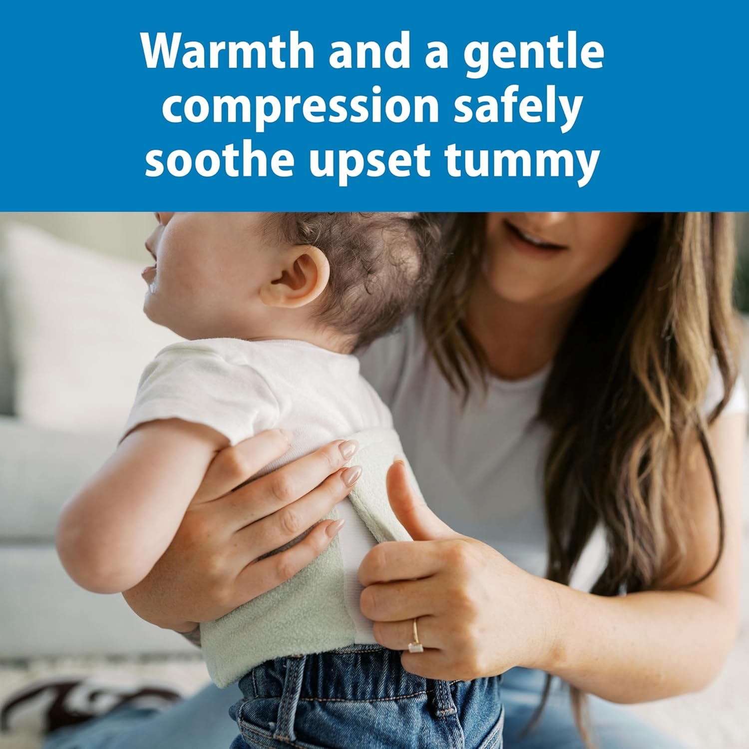 Dr. Brown&rsquo;S Infant Gripebelt for Colic Relief, Heated Tummy Wrap, Baby Swaddling Belt for Gas Relief, Natural Relief for Upset Stomach in Babies and Toddlers, Panda, 0-3M image number 5