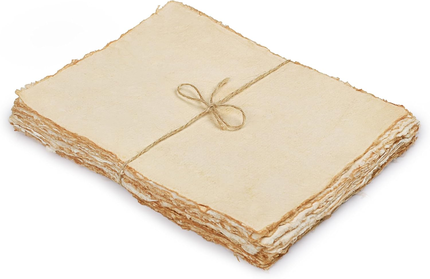 LEATHER VILLAGE Watercolor Paper Mixed Media 150 GSM Thick Deckle Edge Virgin Cotton (S, off White)