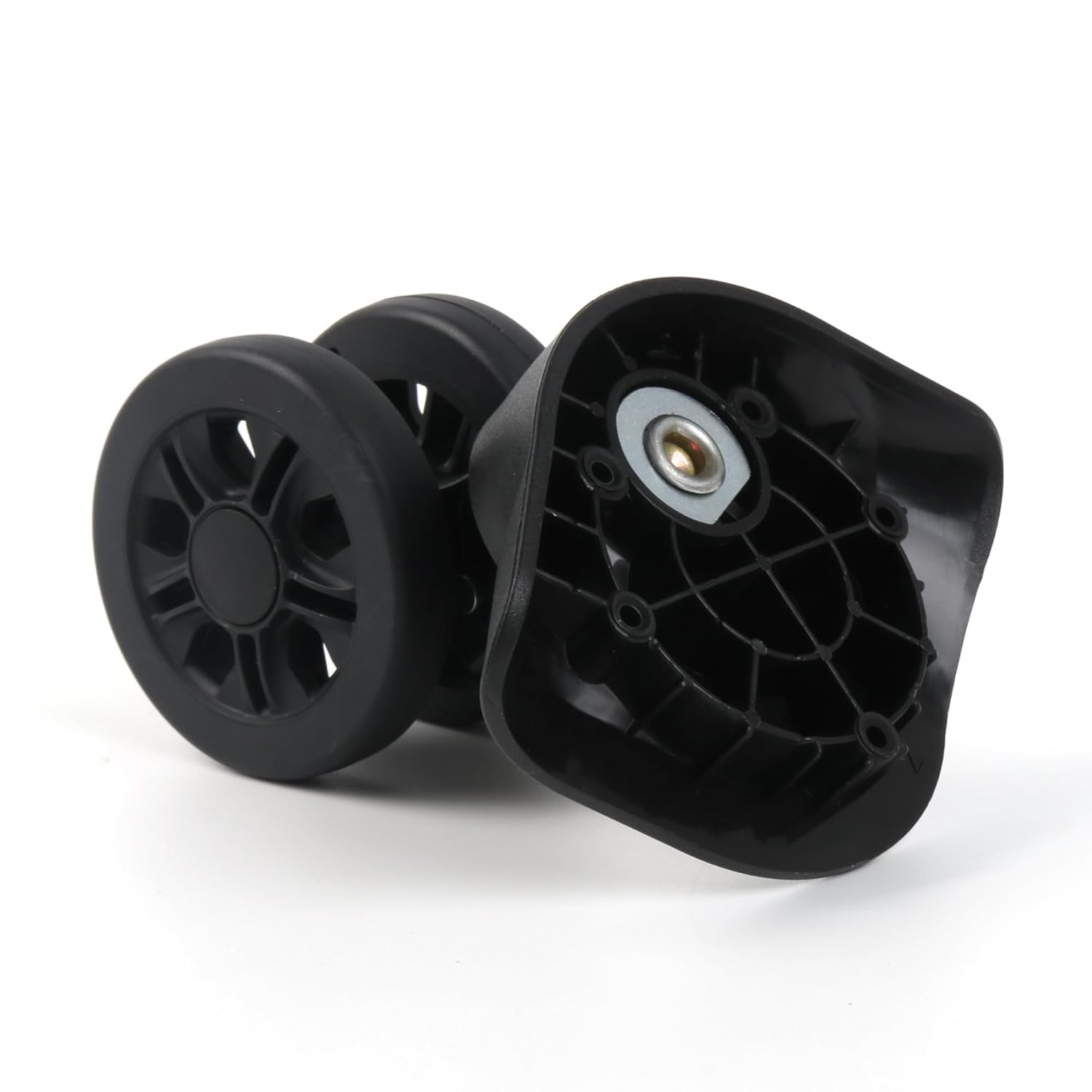 RDEXP Multi-Functional Replacement Wheel for Suitcase and Luggage W170 Black Pack of 2 image number 2