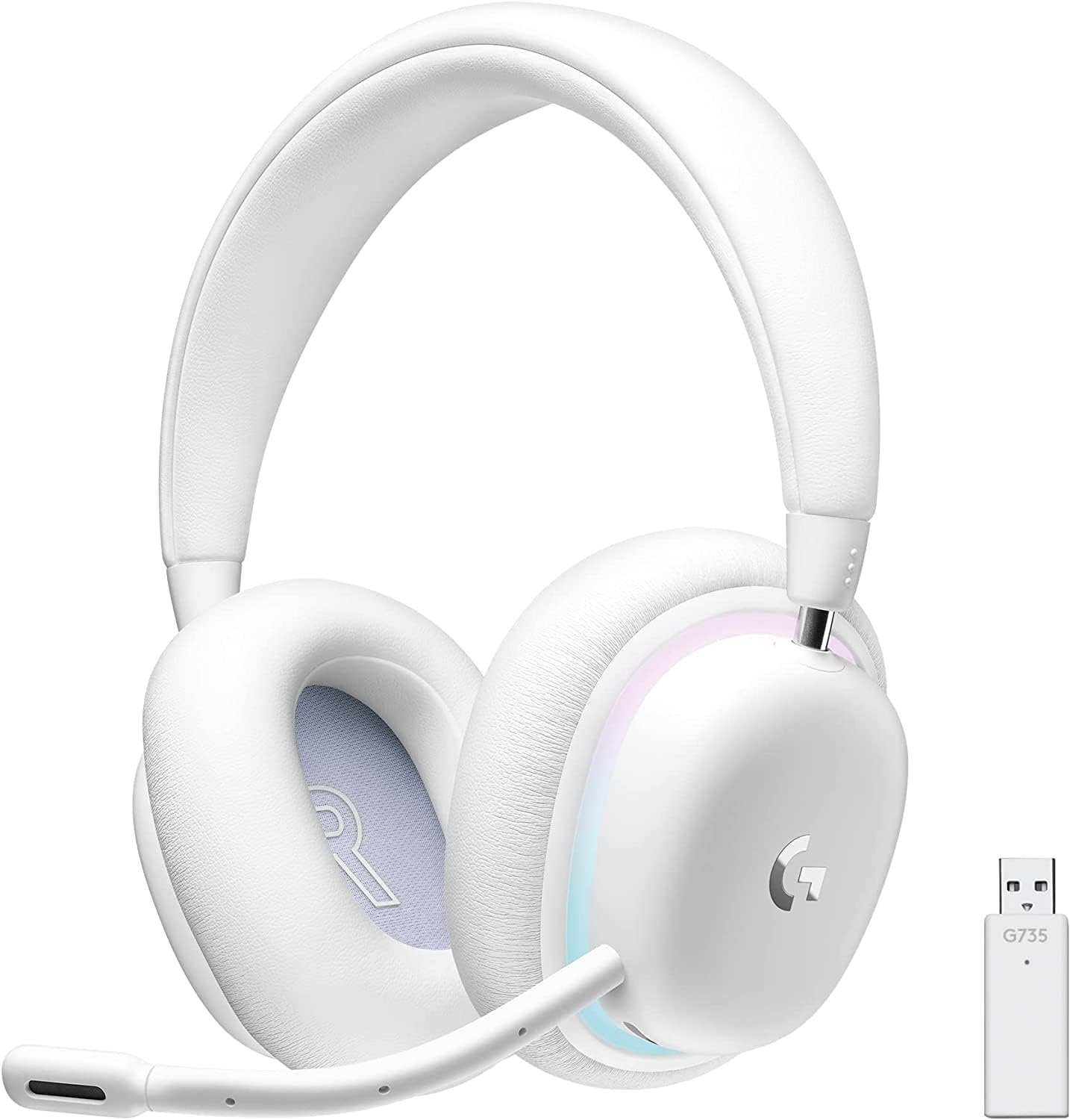 Logitech G735 Wireless Gaming Headset, White image number 5