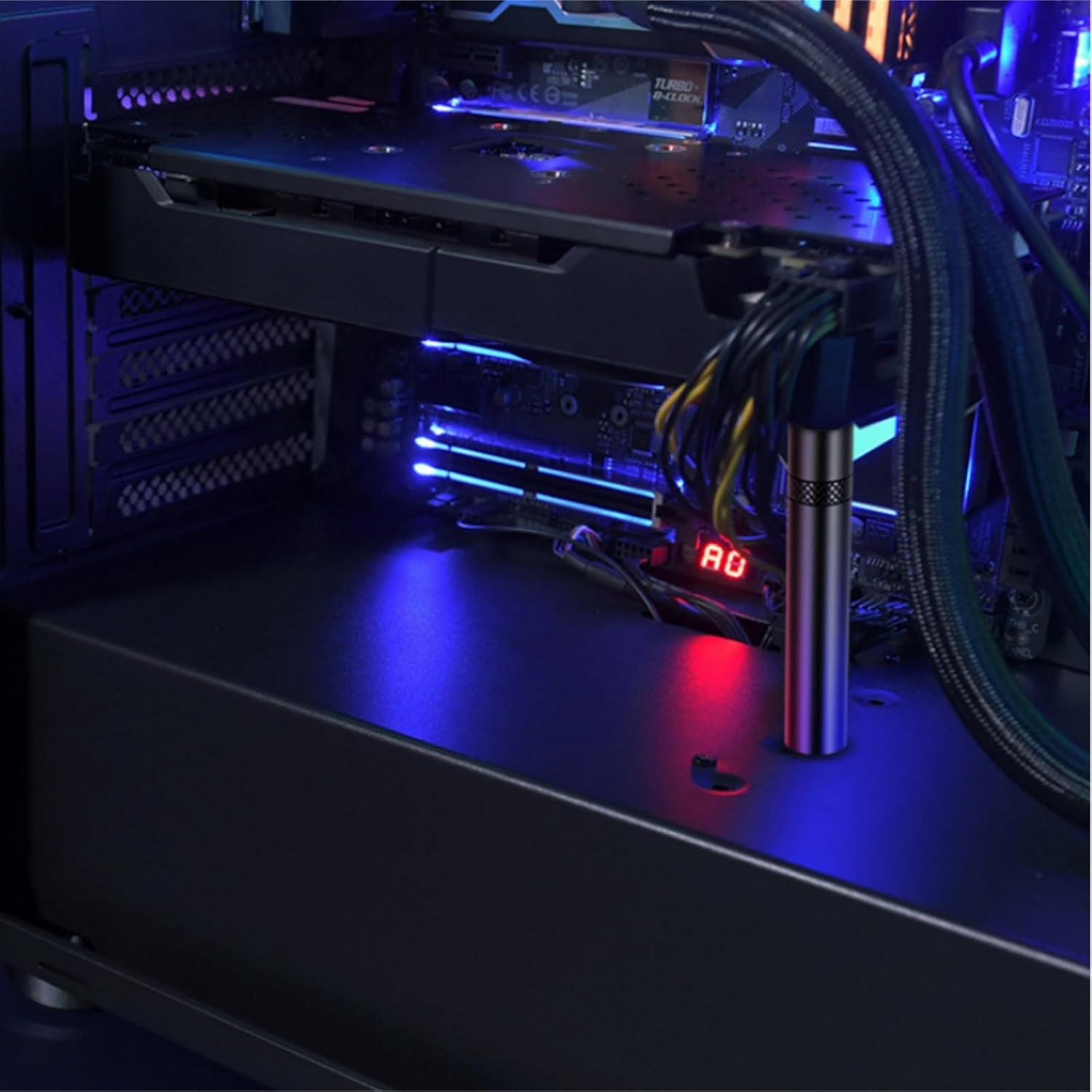 Graphics Card GPU Brace Support Video Card Sag Holder Bracket Adjustable GPU Stand for Desktop PC Gaming Setup Computer Case Build Accessories (L) image number 6