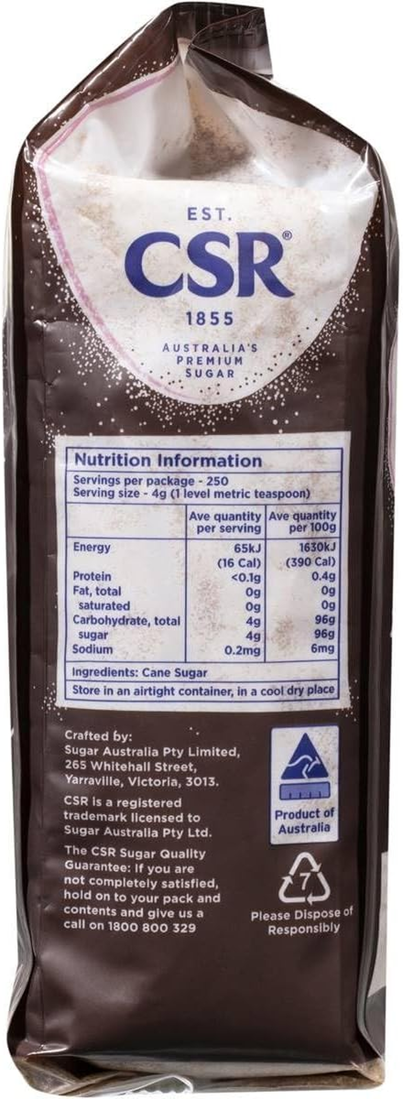 CSR Dark Brown Sugar 1 Kg image number 3
