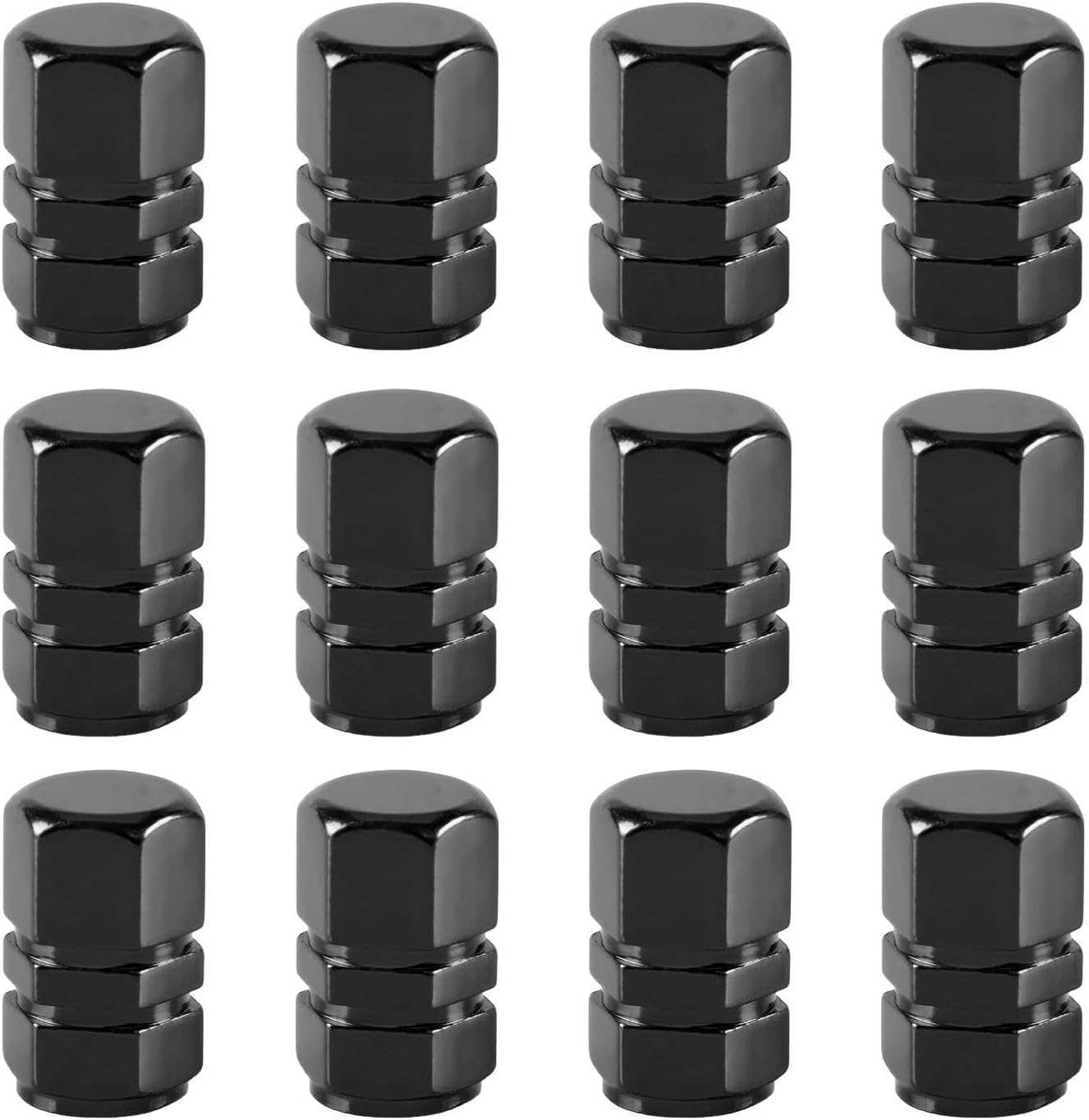 12PCS Car Tire Valve Stem Caps, Wheel Aluminum Valve Covers, Car Dustproof Tire Cap for Cars, Bikes, Trucks, Suvs and Motorcycles image number 4