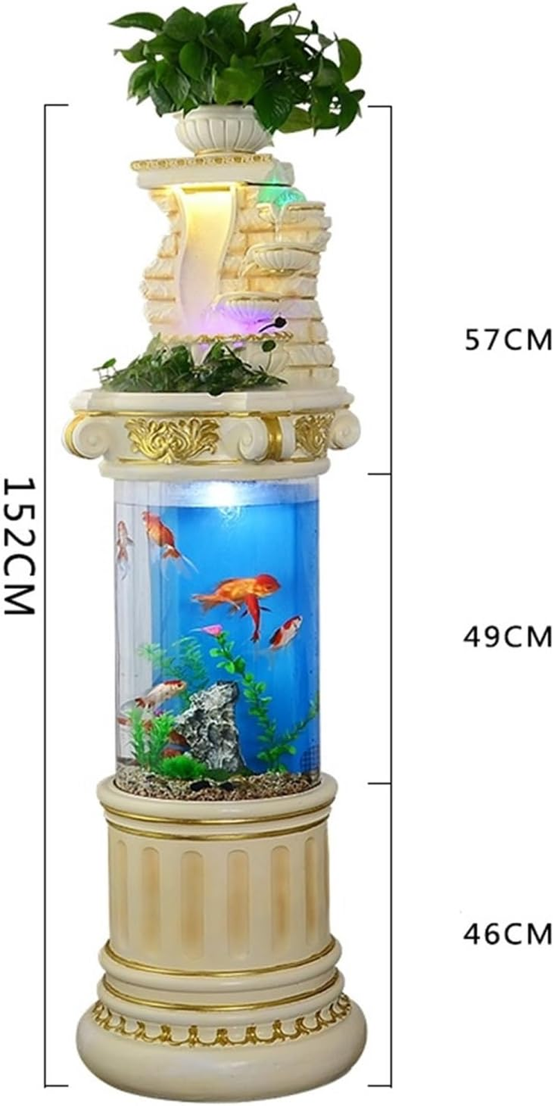 Outdoor Fountain Garden Aquarium, Living Room Circulation Water Waterfall Fountain, Creative Home Large Floor Decoration Landscape(M) image number 6