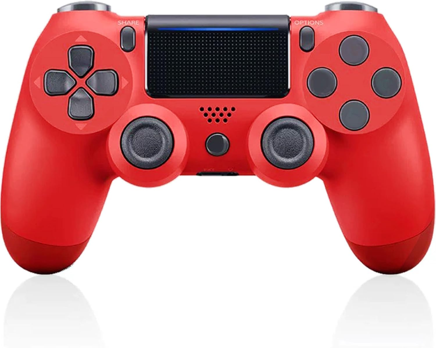 Wireless Controller for PS-4, Compatible with Ps-4/Pro/Slim/Pc Bluetooth Controller, Dual Vibration, Touch Panel, 3.5Mm Audio Jack, Six-Axis Joystick (Red) image number 6
