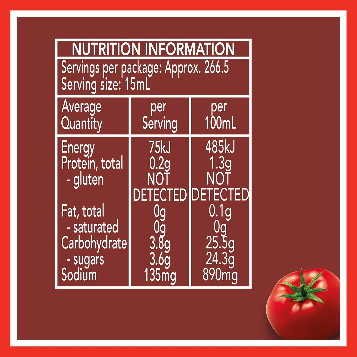 Heinz Tomato Sauce Big Red Dipping and Spreading Condiment Catering Bulk Bottle 4L