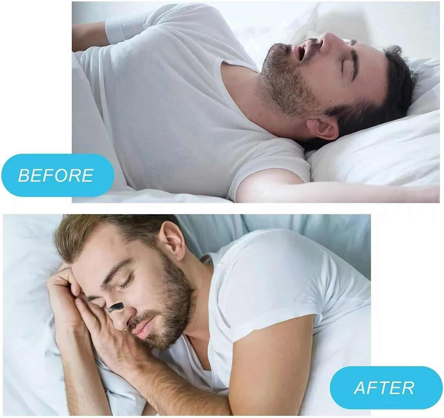 30 Pairs Magnetic Nose Strips for Snoring Relief,Anti Snoring Nasal Strips to Improve Breathing & Sleep Quality,Reusable Nose Strips for Men & Women