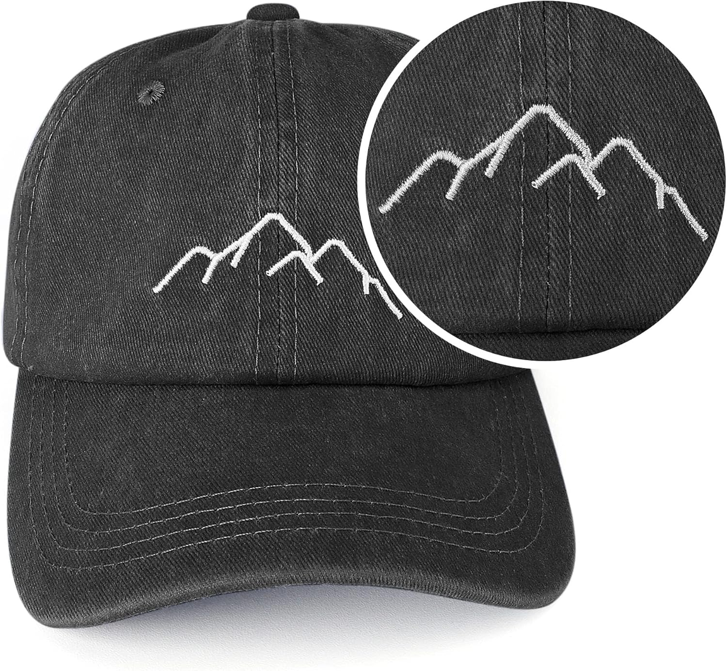 Hebenie Men'S Baseball Cap - Adjustable Classic Washed Vintage, Lightweight & Comfortable, Perfect Fit for Larger Heads Soft Stylish Sports Hat - Multiple Colors Available image number 4