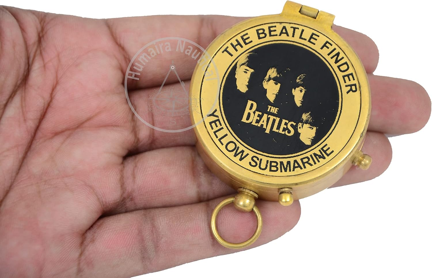 Antique Finish Brass" the Beatle Finder Yellow Submarine" Marine Compass Gift image number 1