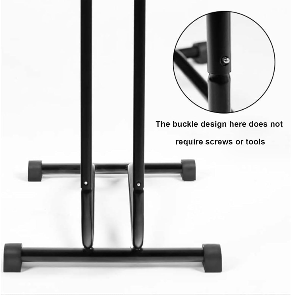 AIMALL Mountain Bike Stand L-Shaped Frame, Road Bicycle Parking Rack, Plug-In Maintenance Display, Easy Setup, Sturdy Metal Construction, No Tools Required image number 6