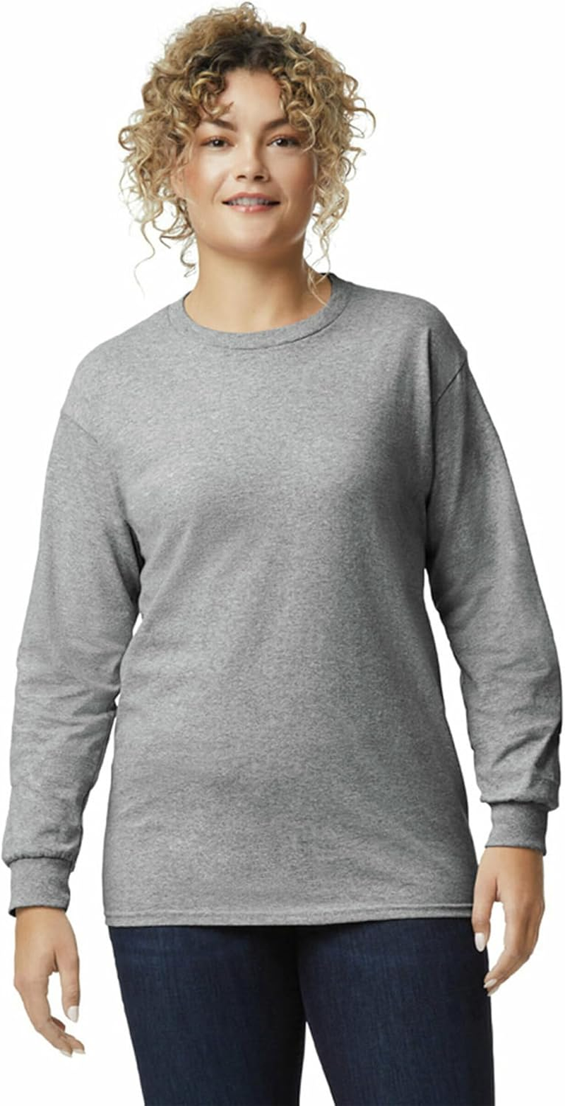 Gildan Men'S Ultra Cotton Long Sleeve T-Shirt (Pack of 2) image number 3
