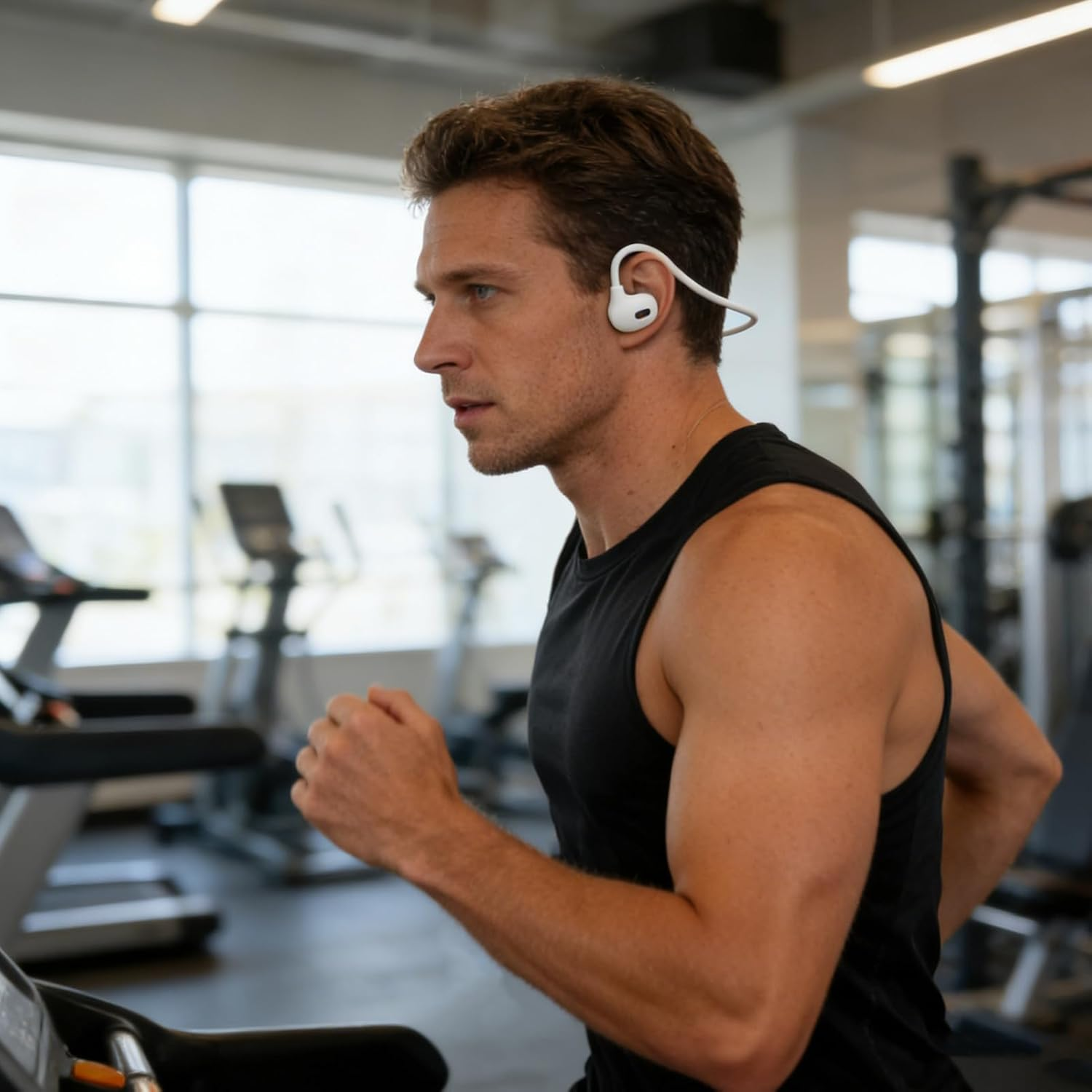 Bone Conduction Earphones | Open Ear Sweat Resistant Earbuds,Swimming Headphones | for Running Workout Gym Fitness Outdoor Travel Commuting Cycling Hiking Training