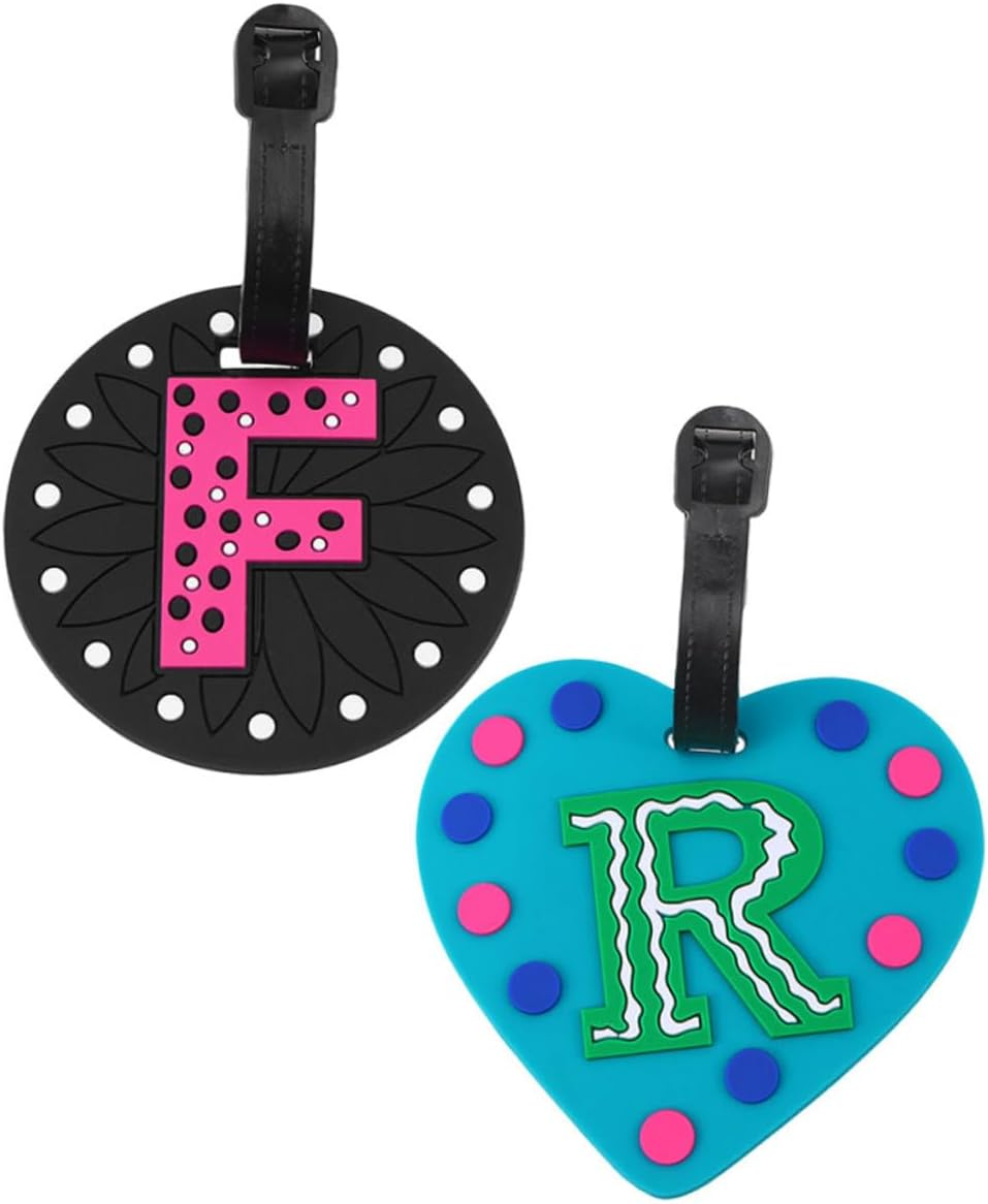 VERDANVERSE 2Pcs Luggage Tag for Suitcases Travel Gear Bag Tags Letter Cruise Luggage image number 4