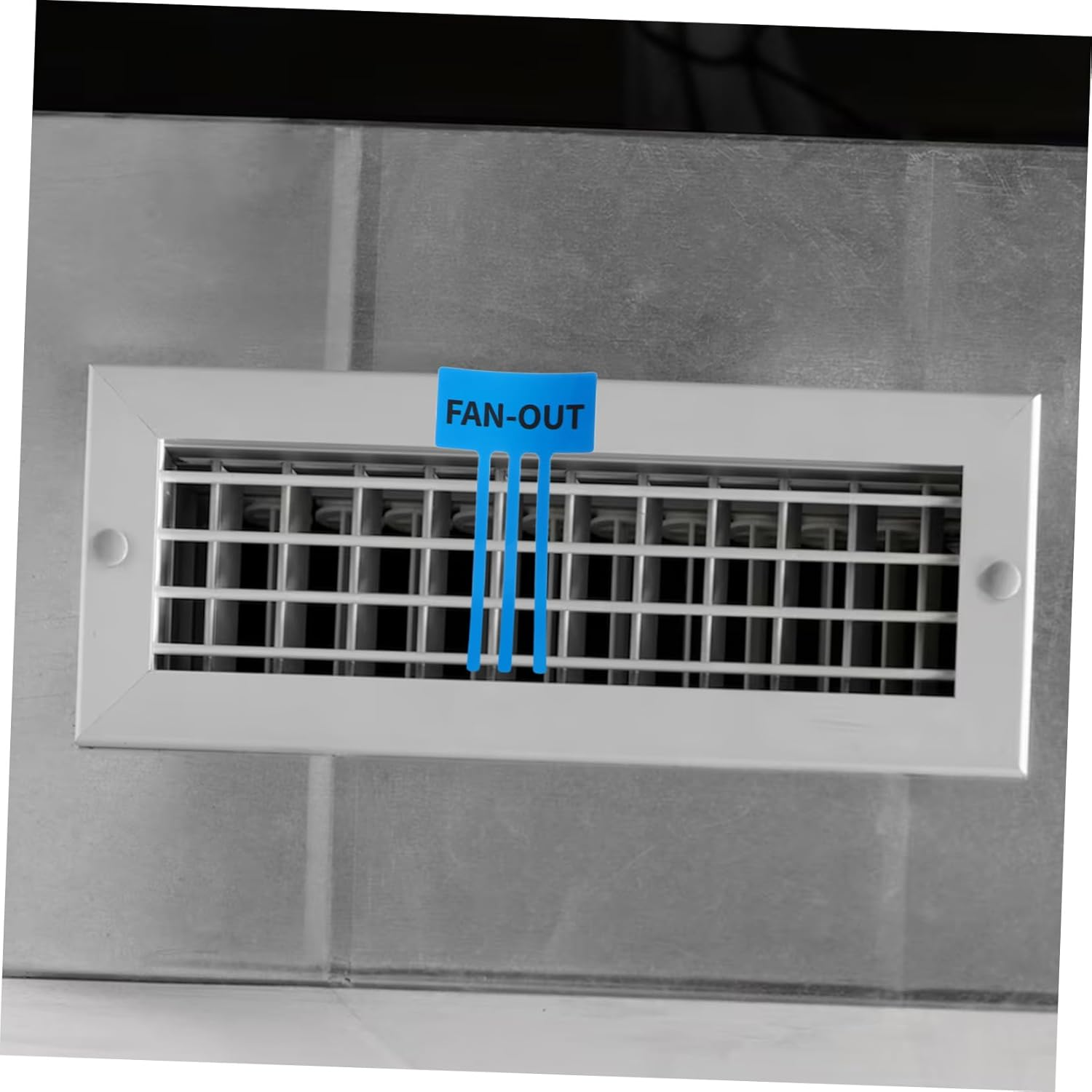 DECOMELODY 10Sheets Self-Adhesive Air Conditioner Streamers Airflow Decal Stickers for Ac Heat Exhaust Fans - Red image number 5