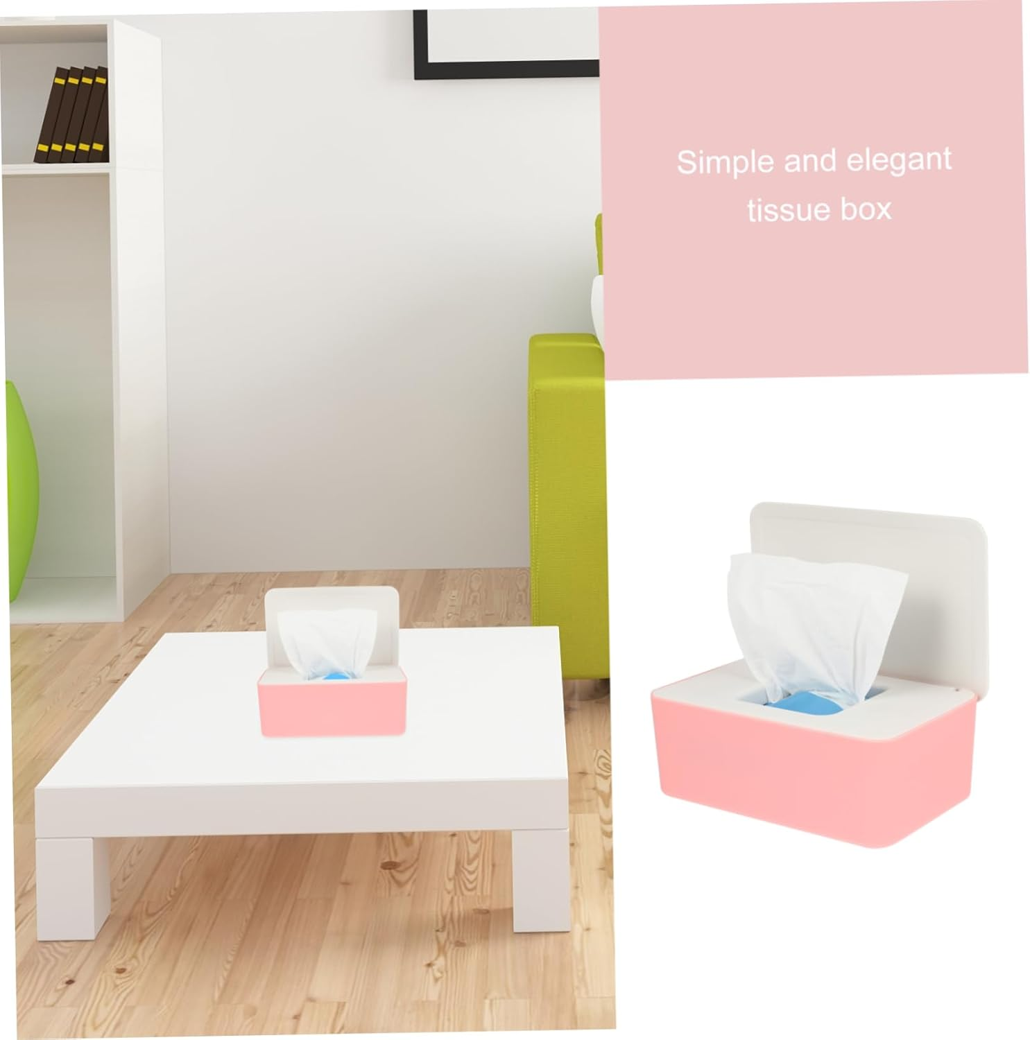 Plastic Wet Tissue Holder Napkin Storage Box Rotating Buckle Lid Easy to Clean Organizer Box - Multi image number 7