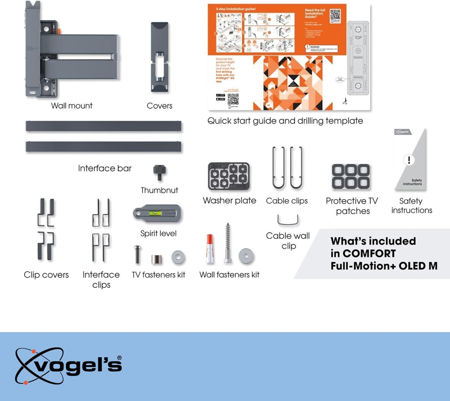 Vogel'S TVM 3465 Medium Full-Motion OLED TV Wall Bracket image number 2