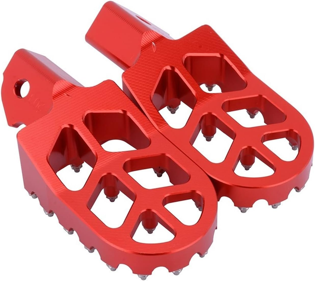 Motorbike Aluminum Red Dirt Bike Foot Pegs Pedals Rests for CRF150 CRF 150 2003-2009 CRF230F CRF 230F 2012-2017 image number 3