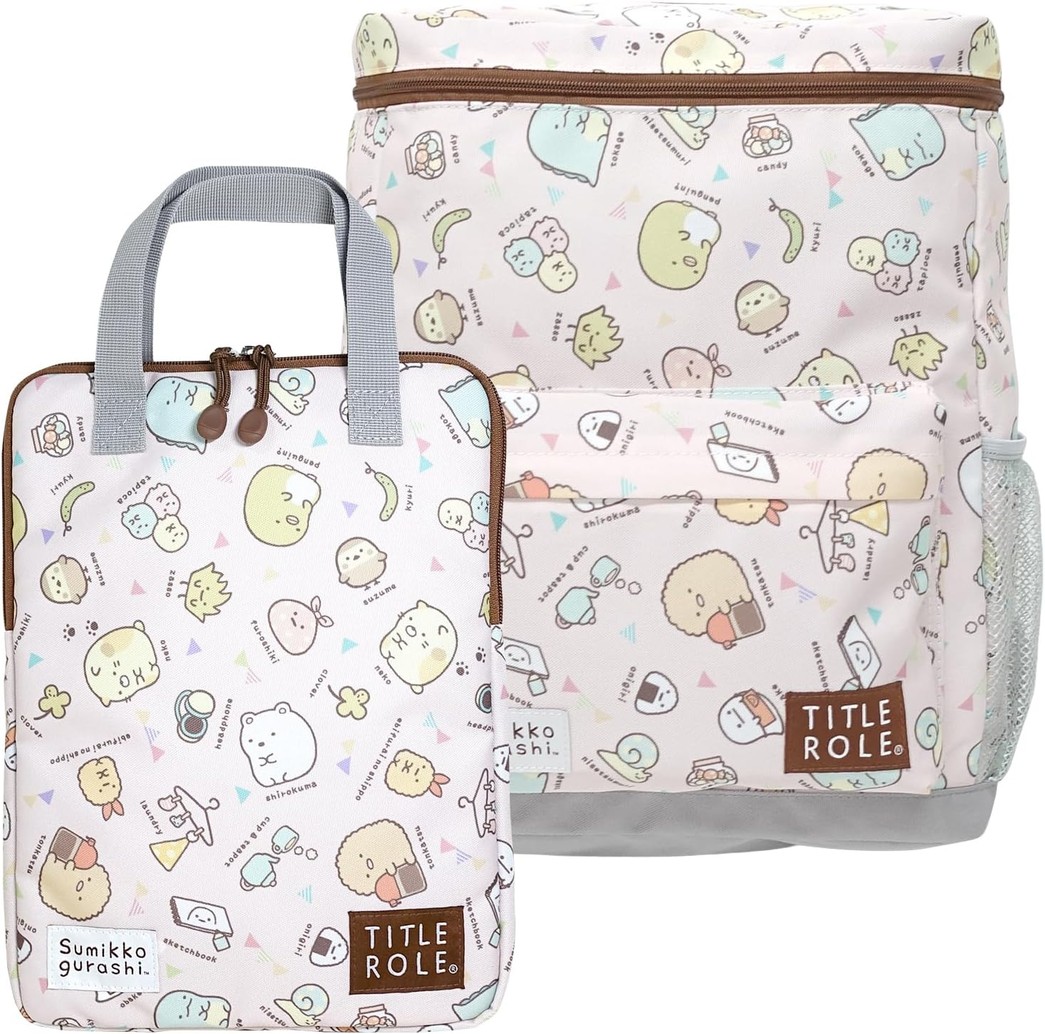 Title Role Sumikko Gurashi Backpack with Tablet PC Case Large Capacity Box Type for Girls - Blue image number 4