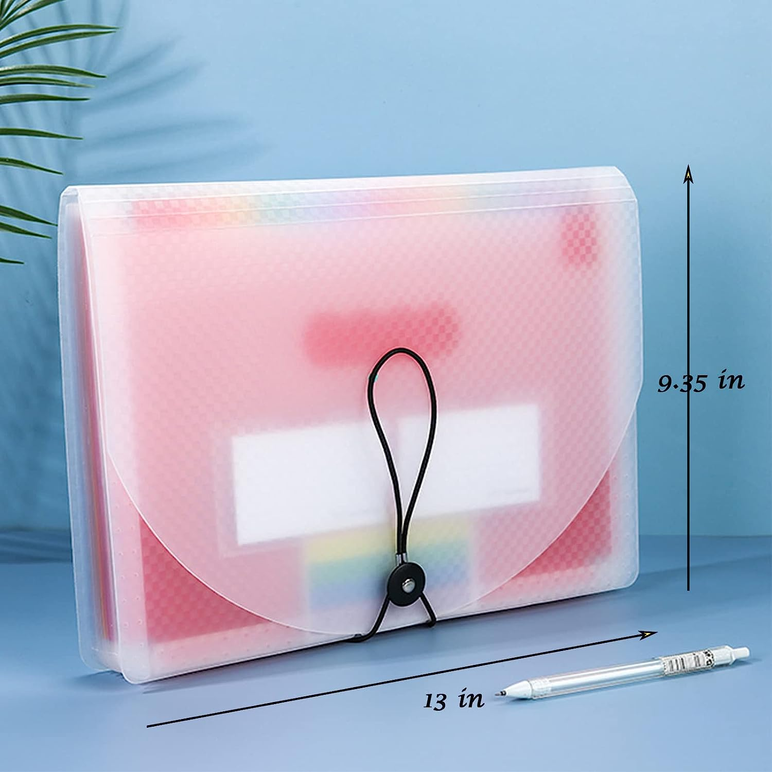 25 Pockets Folders,Accordion File Organizer, A4 Letter Size Paper File Organizer,Expanding File Folder with Labels,Document Organizer for Classroom, Home, Office and Travel image number 2