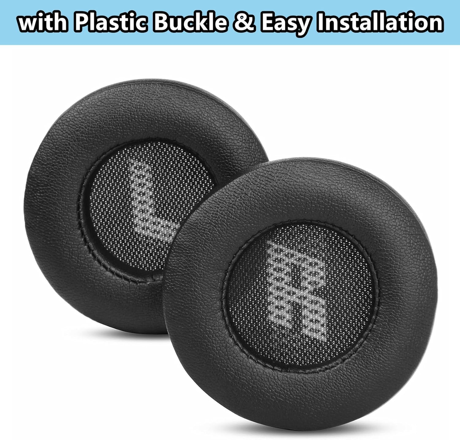 Live 670NC Earpads Replacement Compatible with JBL Live 670NC On-Ear Headphones (Do Not Fit Tune 670NC) Ear Pads Ear Cushions Protein Leather High-Density Foam Black image number 1