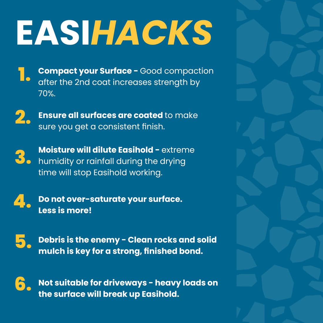 EASIHOLD - 5L XL Gravel Glue for Bonding Stones, Mulch and Gravel on Borders, Patios and Garden Paths. Lasts up to 3 Years, Non Toxic, Ready to Use. image number 5