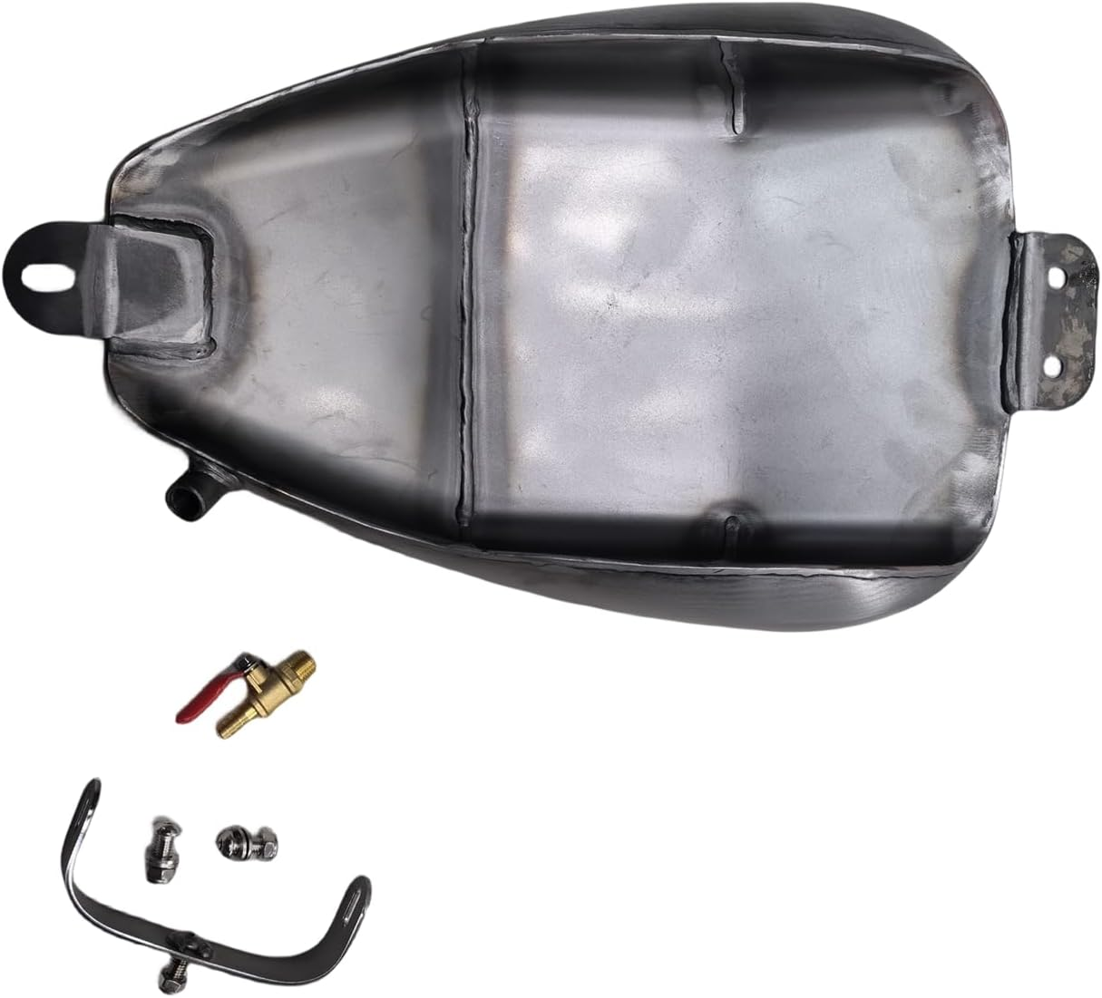 Silver Petrol Gas Fuel Tank with Oil Cap for YAMAHA Dragstar 400 650 Unpainted image number 2