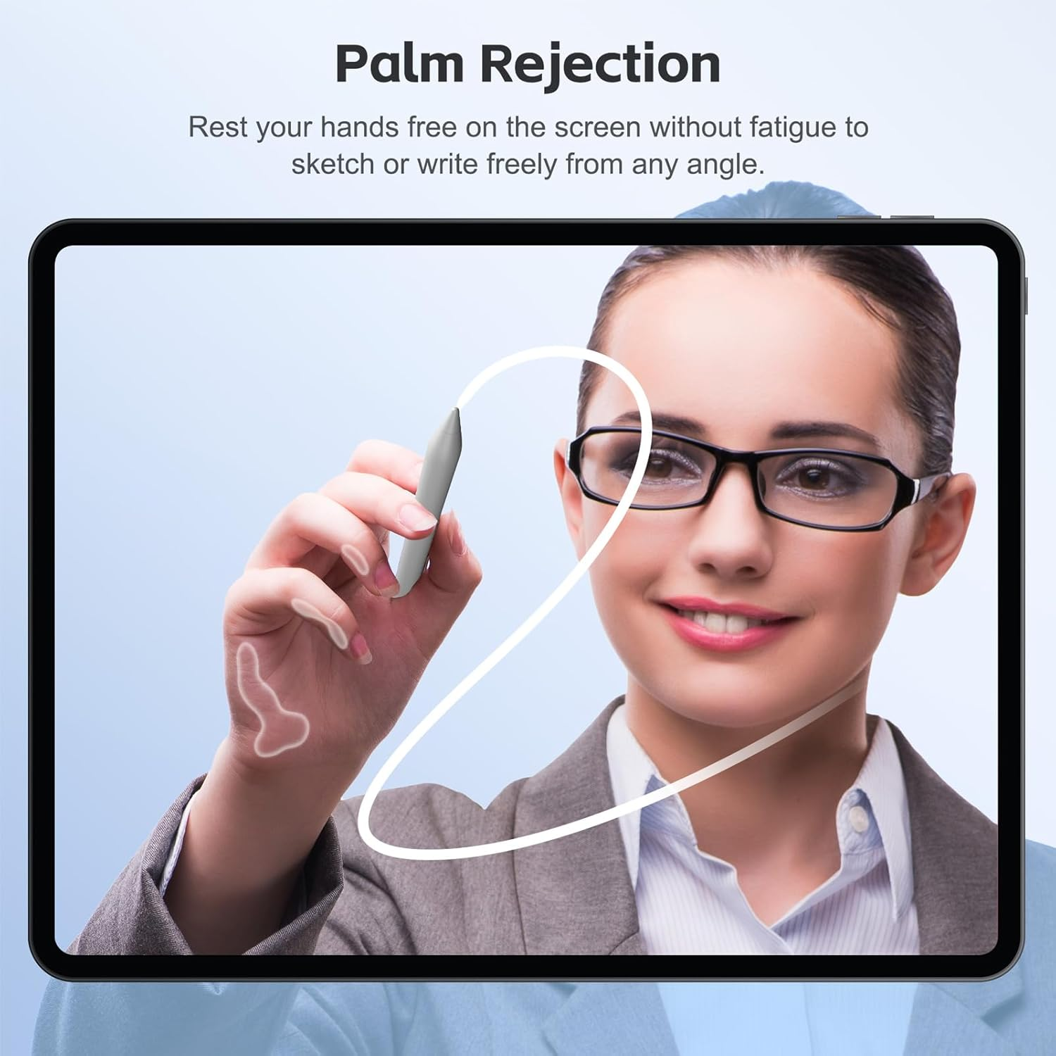 Stylus Pen for Ipad 2025-2018 with 13 Mins Fast Charge,Tilt Sensor Palm Rejection Pencil for Ipad 10/9/8/7/6Th,11Th A16,Air 11/13" M2/M3,Pro 11/13" M4/M5,Pro 12.9",Air 5/4/3,Mini 7/6/5 image number 4