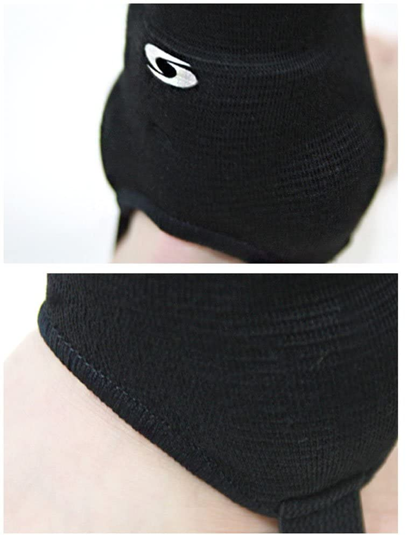 DEAD SKIN Ankle Guards 1 Pair Shield Protector Dual Sided Pads for Soccer, Football, Volleyball (Adult, Black) image number 7