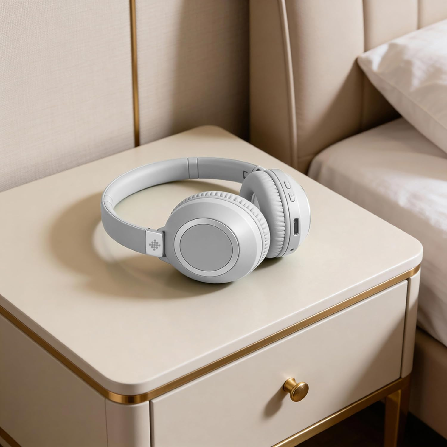 Intempo Aria Noise Cancelling Headphones - Wireless Bluetooth Over-Ear Headphones, up to 50 Hours Playback Time, Active Noise Cancellation, Foldable Design, Type-C Charging Cable Included, Green