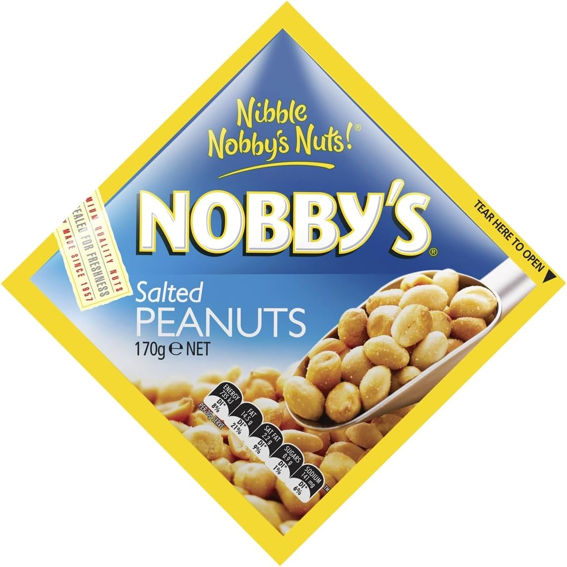 Nobby'S Peanuts Share Pack Salted 170G